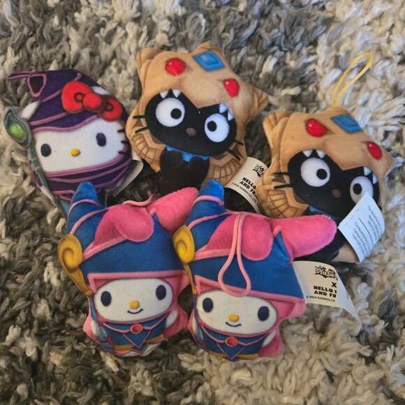 🃏 SET of 5 McDonald's Sanrio x Yu-Gi-Oh! Plush Toys/Keychains - Picture 3 of 3